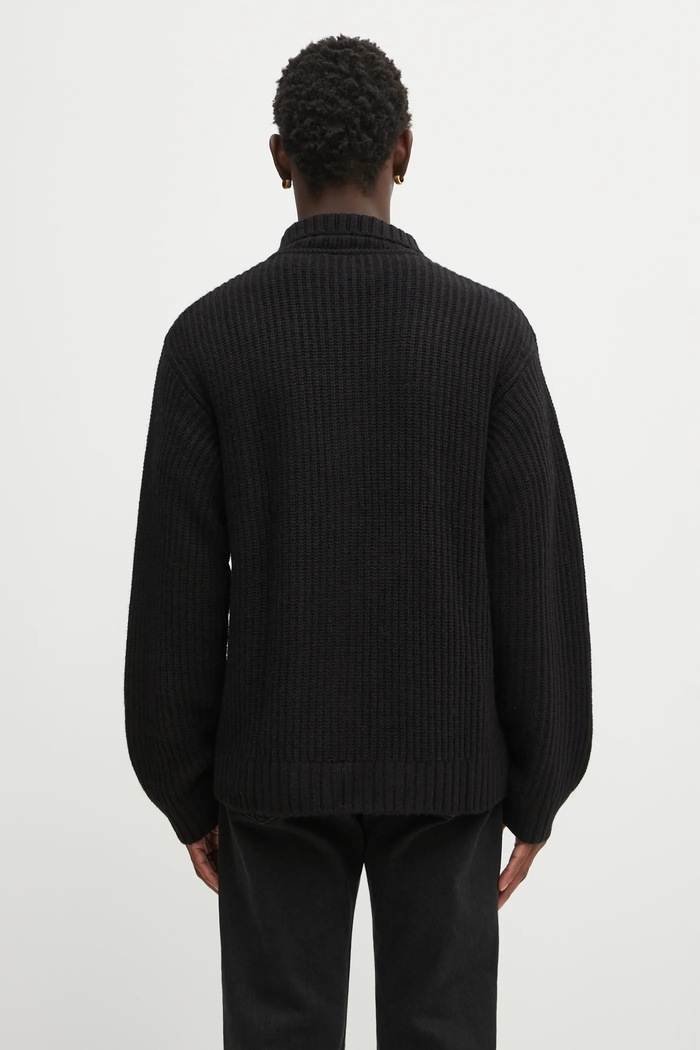 Одежда Кардиган с добавлением шерсти Carhartt WIP Chore Knit Jacket I035399.89XX чёрный