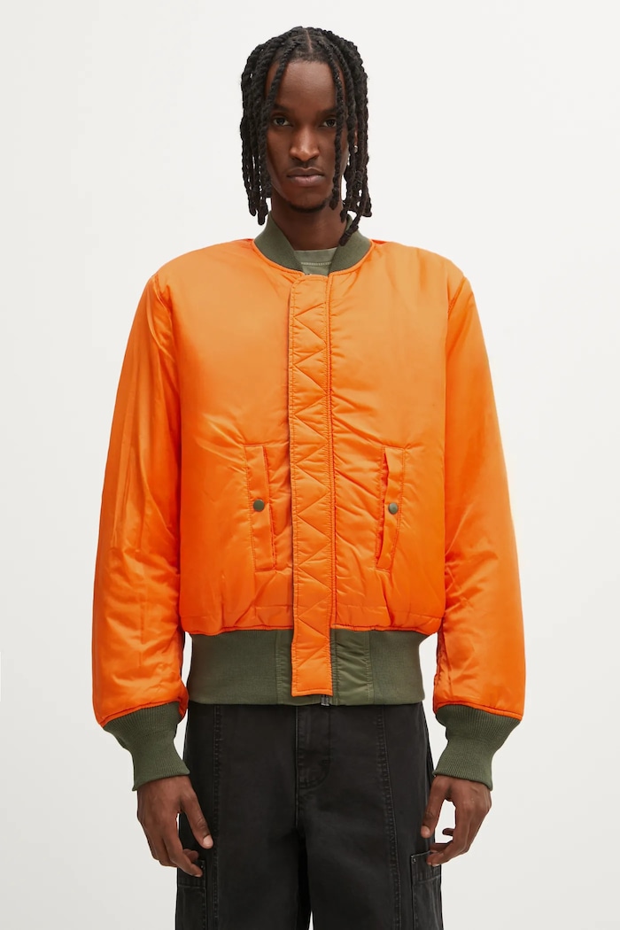 No Problemo kifordítható bomber dzseki Alpha Industries No War MA-1 zöld NP7113504
