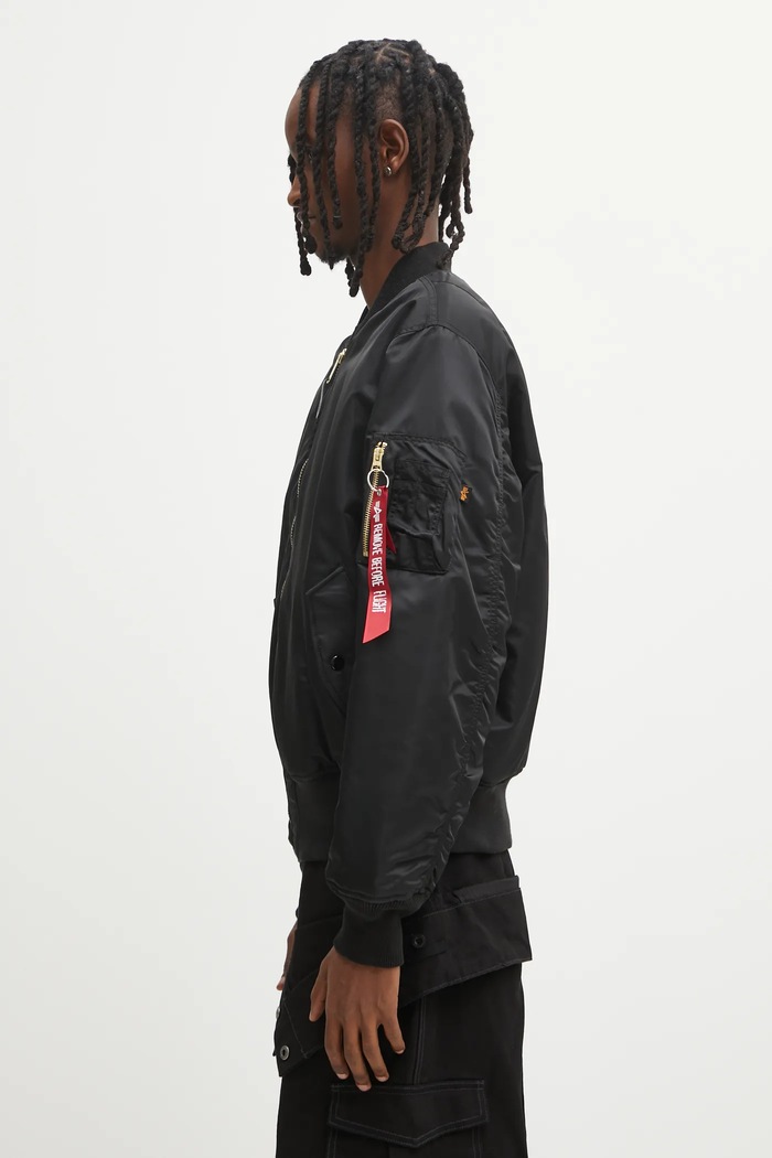 No Problemo kifordítható bomber dzseki Alpha Industries No War MA-1 NP7113504 fekete AW25
