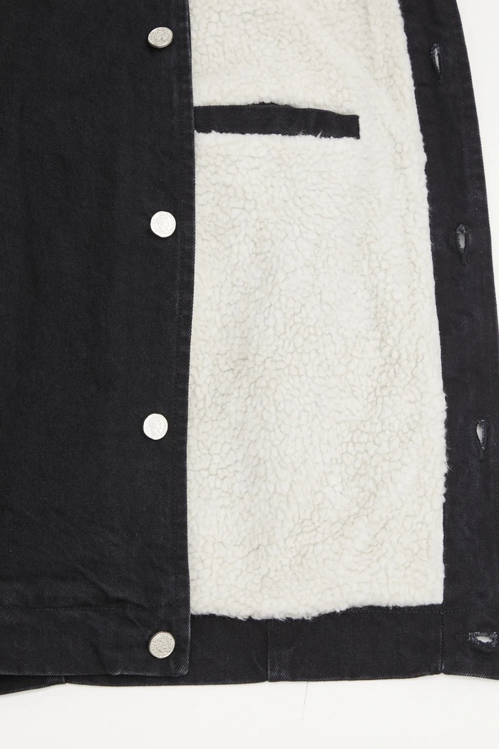 Džínová bunda Aries Sherpa Denim Car Coat AR7120004