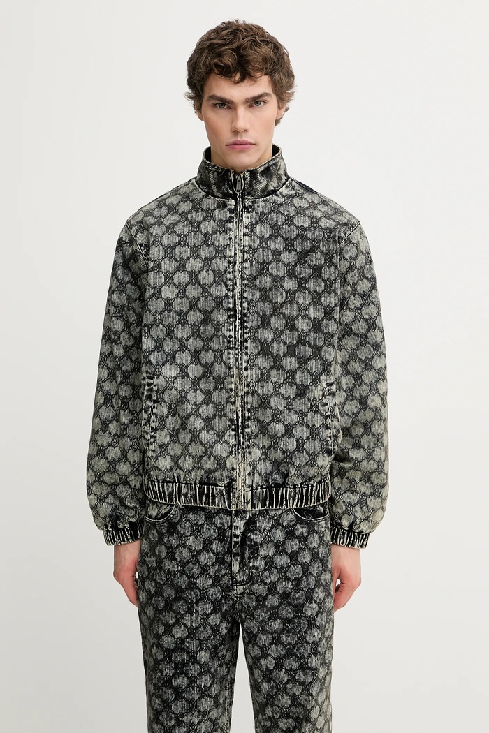 Daily Paper geacă Velvet Track Jacket cu captuseala albastru 2521142