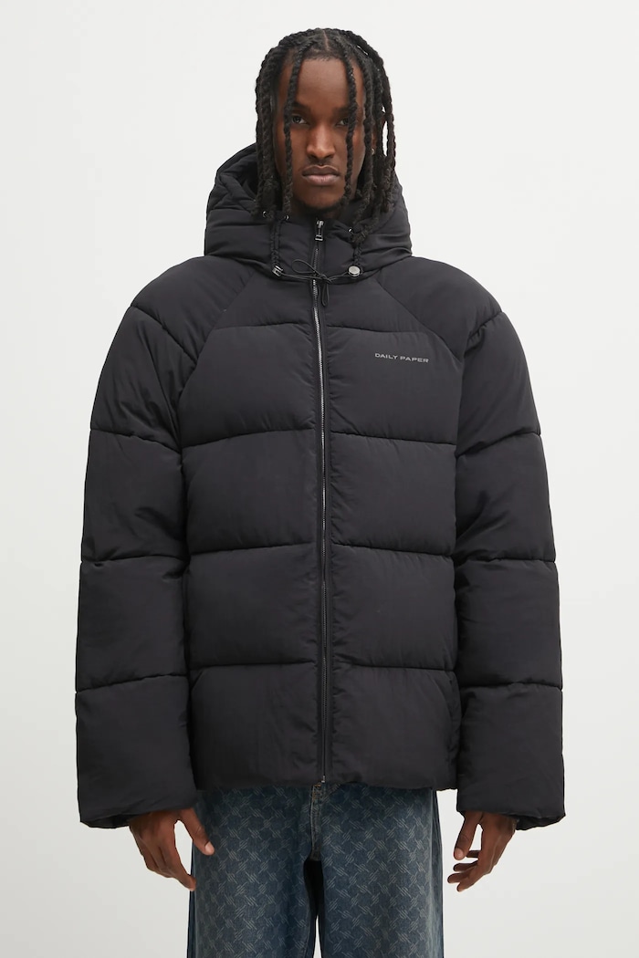 Bunda Daily Paper Relaxed Puffer zateplené černá 2422082