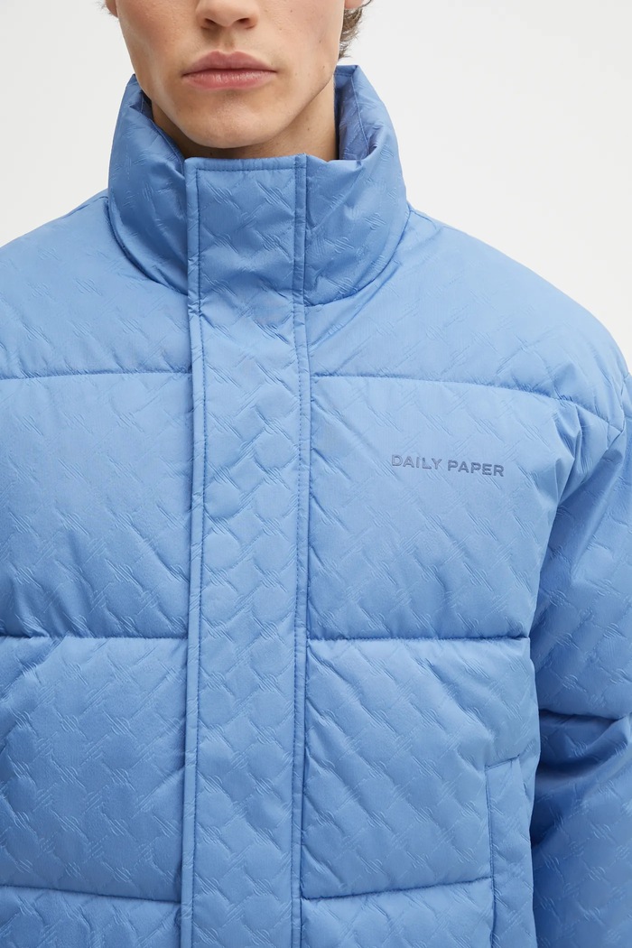 Daily Paper rövid kabát Renako Monogram Puffer kék 2521063