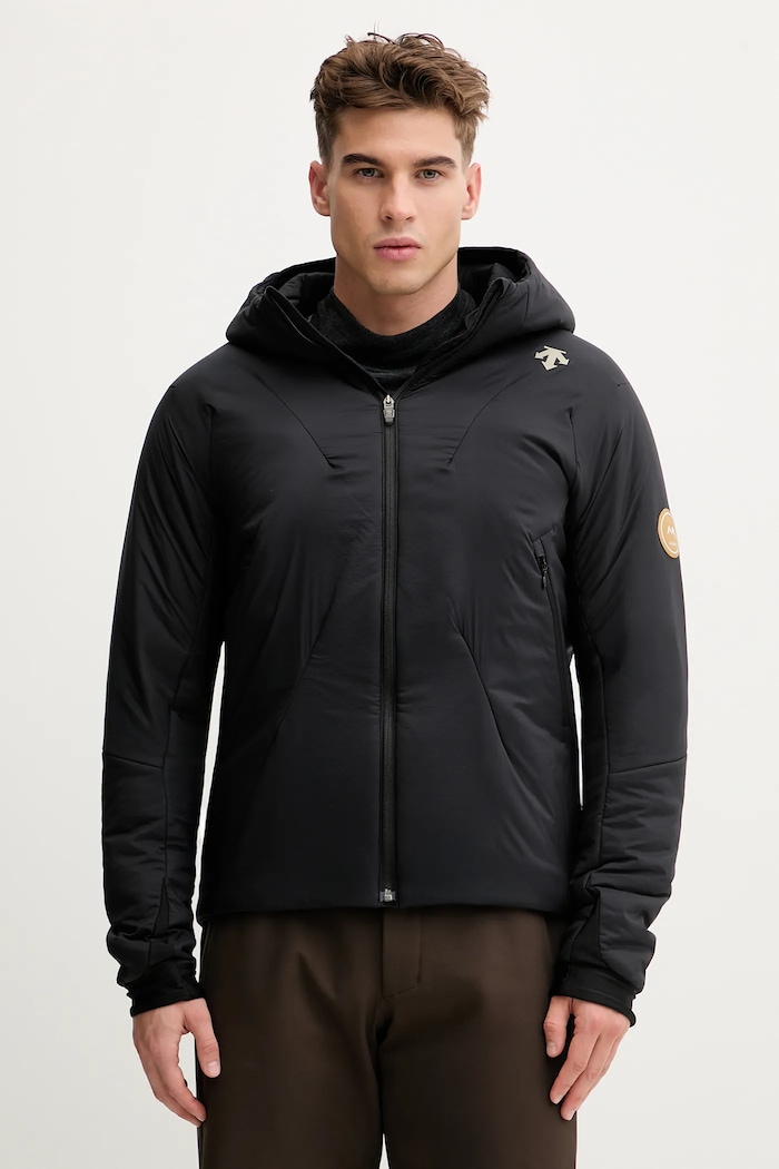 Descente Kurtka LIGHT INSULATION HOODIE Marco Odermatt czarny DW5FJK44MU