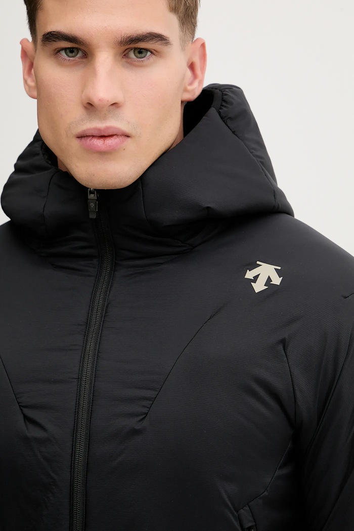 Odzież Descente Kurtka LIGHT INSULATION HOODIE Marco Odermatt DW5FJK44MU czarny