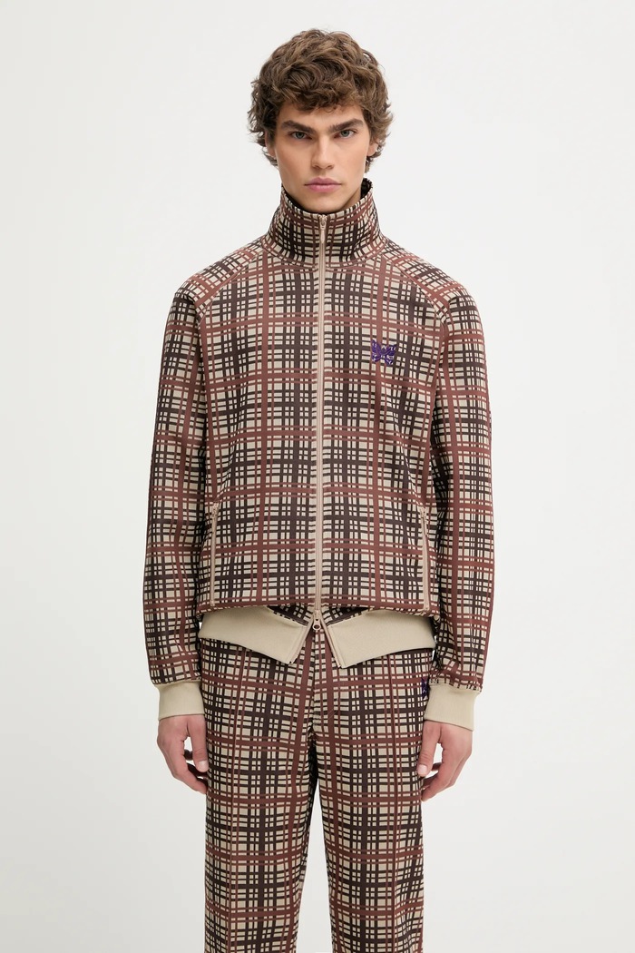 Суичър Needles Track Jacket шарен кафяв RW312