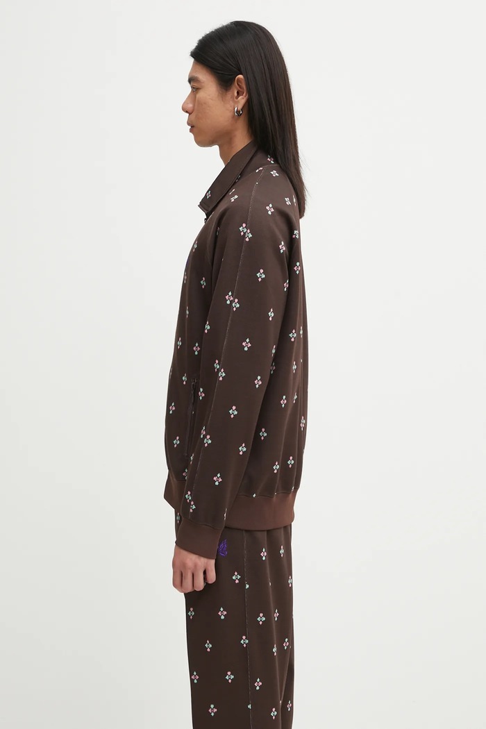 Μπλούζα Needles Track Jacket RW312 καφέ AW25