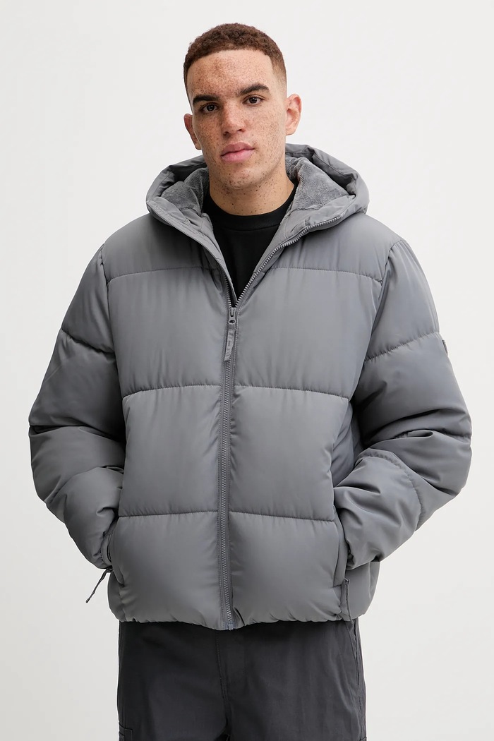 Bunda Hollister Co. zateplené sivá KI332.5062.120