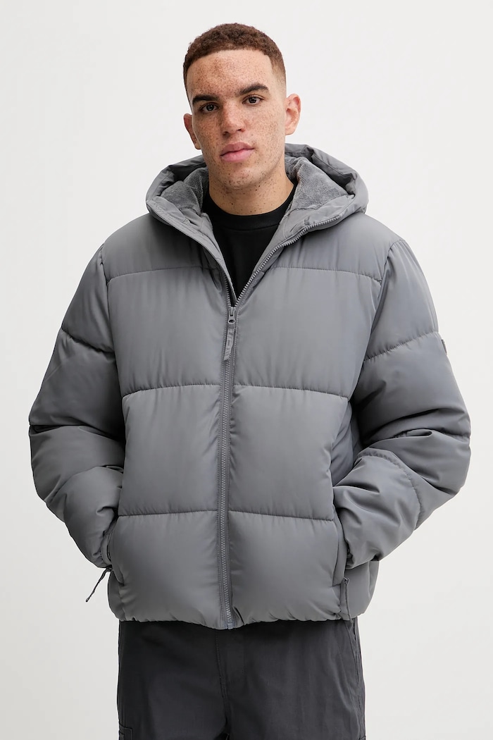 Bunda Hollister Co. zateplené sivá KI332.5062.120