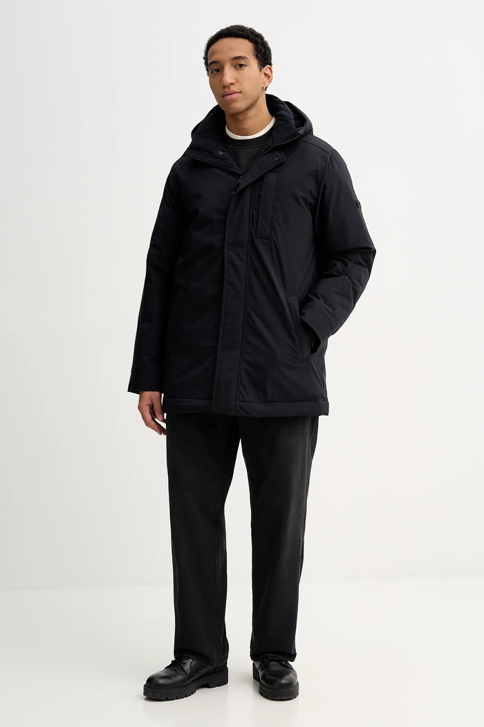 Μπουφάν Hollister Co. KI332.5077.900 μαύρο AW25