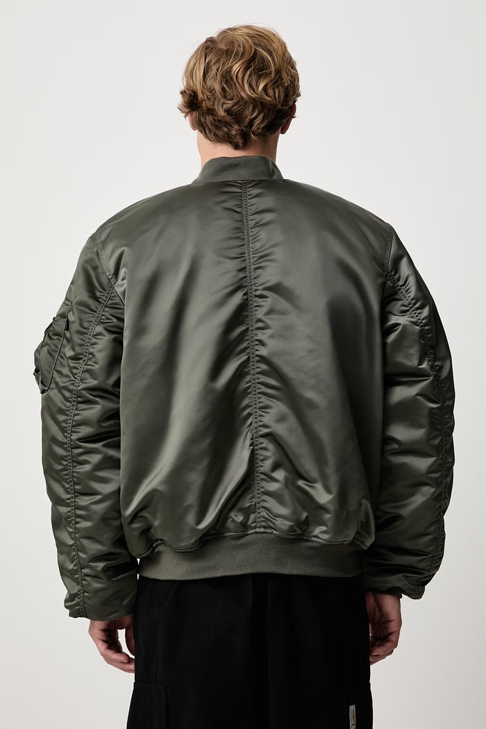 Одяг Alpha Industries MA-1 UV куртка-бомбер чоловіча 766027 зелений