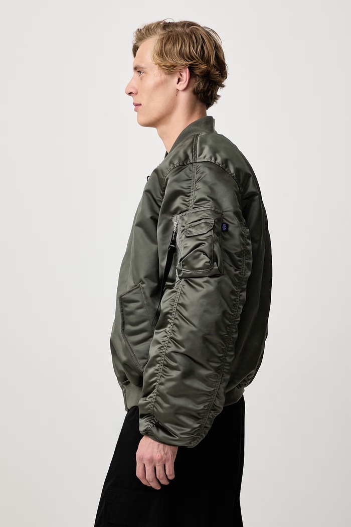 MA-1 UV куртка-бомбер чоловіча Alpha Industries 766027 зелений