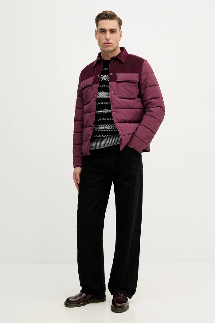 Jakna United Colors of Benetton 2RWLUN06V bordo AW25