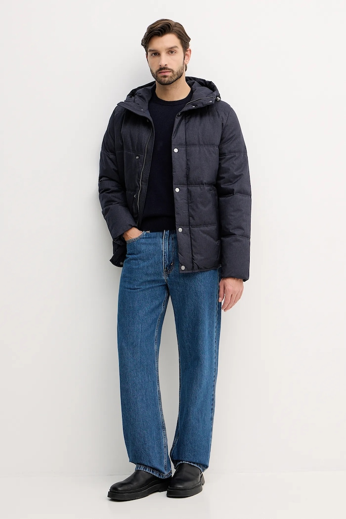 Jakna United Colors of Benetton 2MNAUN06X modra AW25