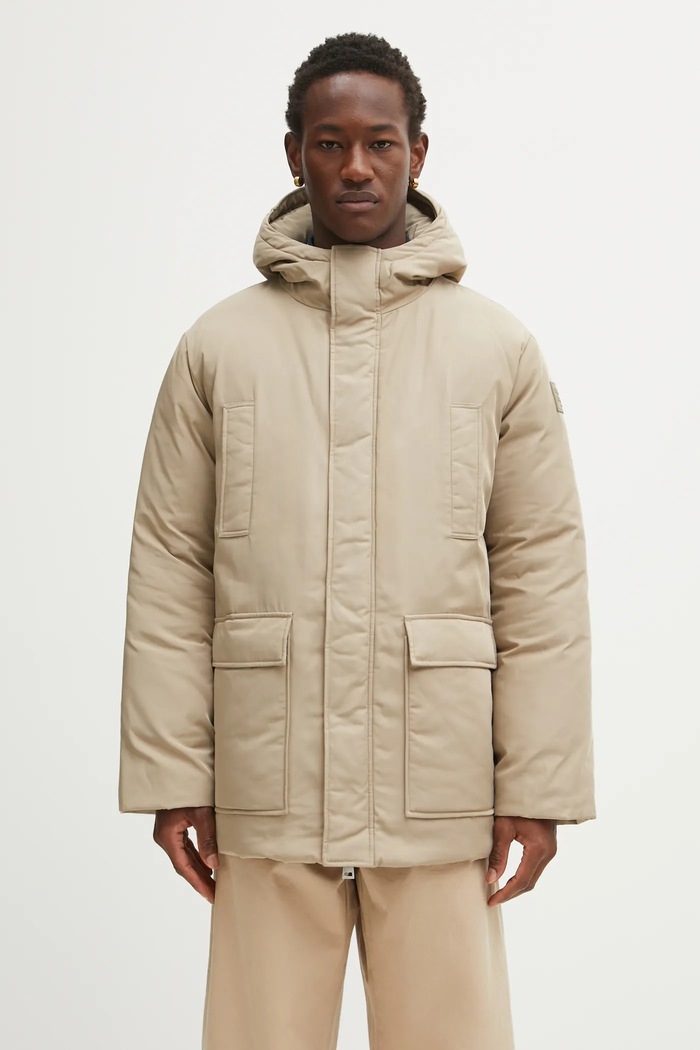Куртка Maison Kitsuné Quilted Parka інші бежевий PM02212WW9070