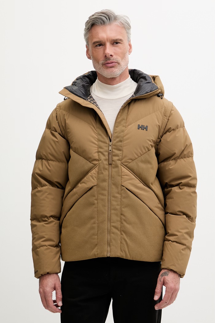 Helly Hansen geacă cu puf bărbătească VILLAGE MODULAR DOWN JACKET cu captuseala verde 54492