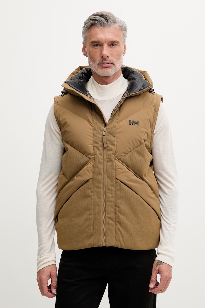 Helly Hansen geacă cu puf bărbătească VILLAGE MODULAR DOWN JACKET 54492 verde AW25