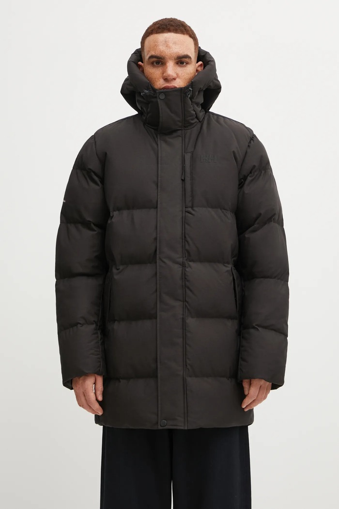Jakna Helly Hansen ALBY PUFFY PARKA s toplom postavom crna 54133.