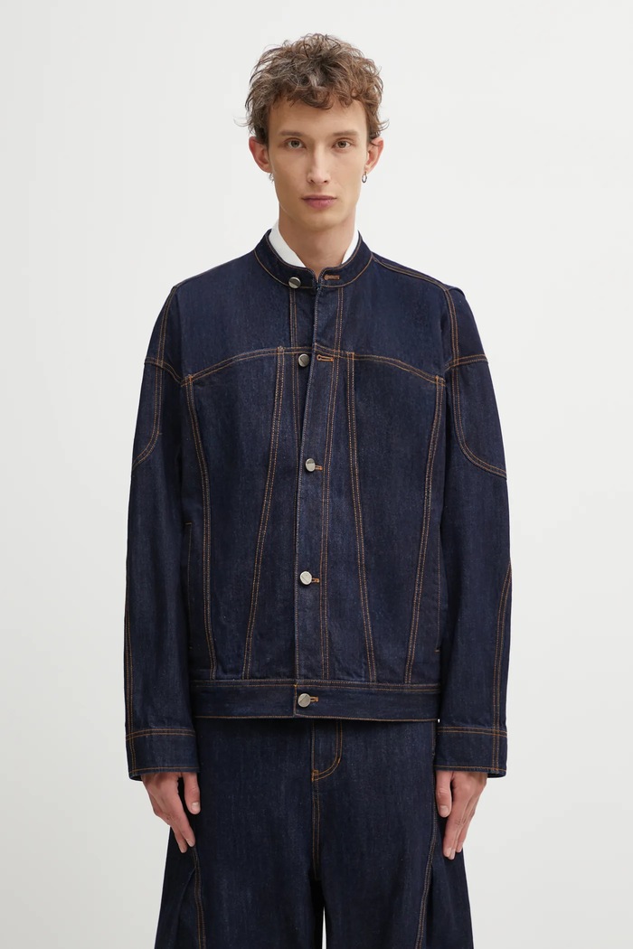 Джинсова куртка Ader Error JACKET без капюшона блакитний BO01FWJK0105BL