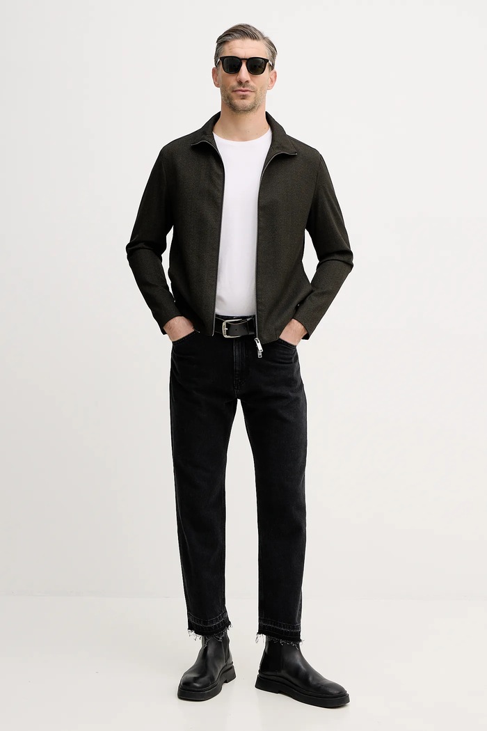Sisley geacă 277YSN04F verde AW25