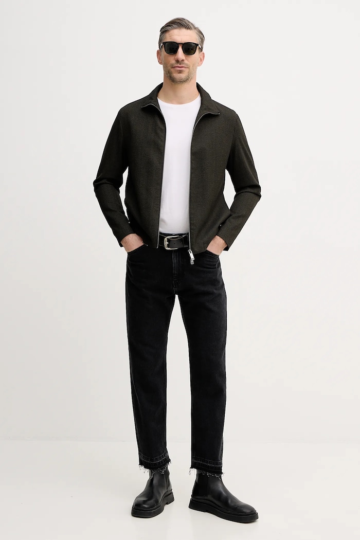 Sisley geacă 277YSN04F verde AW25
