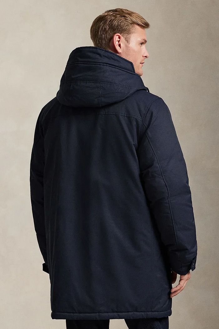 Μπουφάν με επένδυση από πούπουλα Polo Ralph Lauren NY TWILL.LNNX 710968114001 σκούρο μπλε AW25