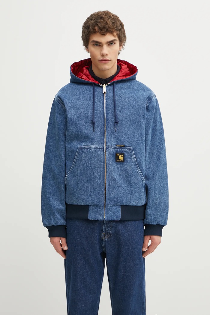 Carhartt WIP kurtka dwustronna 50 Years Anniversary OG Active Jacket Denim pozostałe niebieski I035966.3FZ12