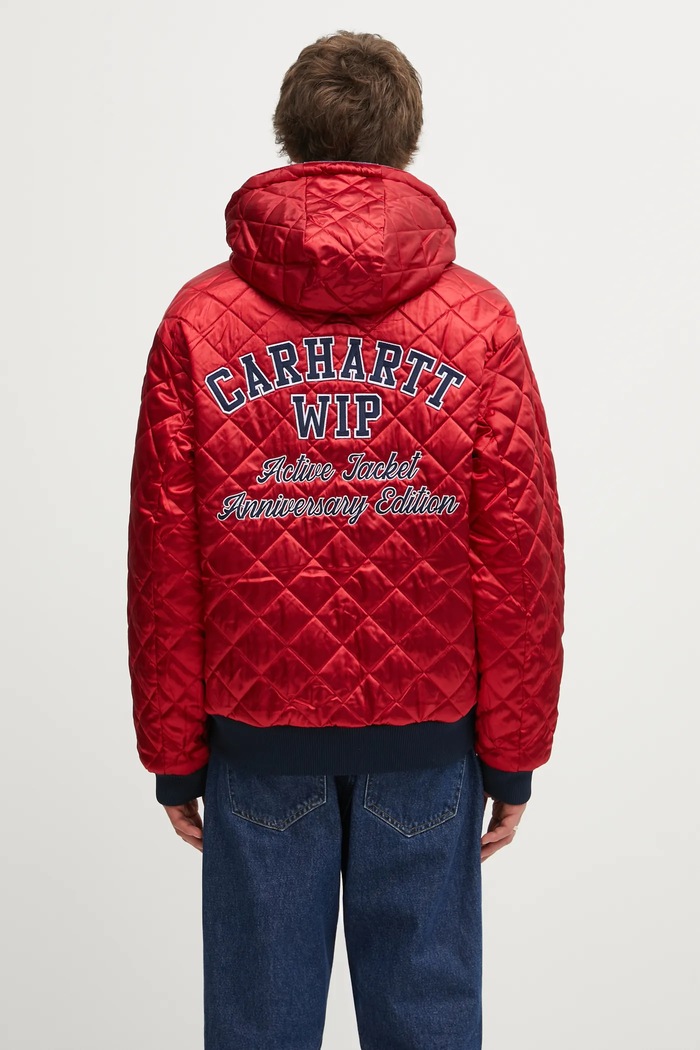 Carhartt WIP kurtka dwustronna 50 Years Anniversary OG Active Jacket Denim I035966.3FZ12 niebieski