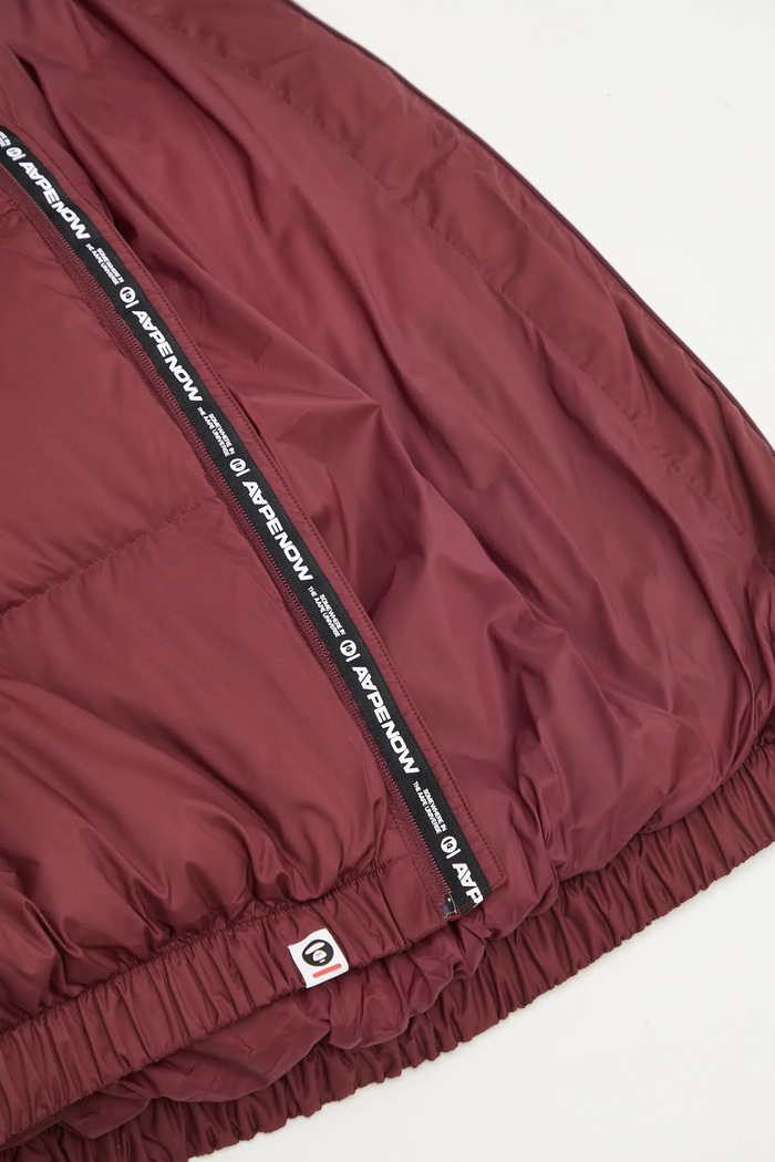 Páperová bunda AAPE 29.5" Now AAPDNM7725XXP burgundské