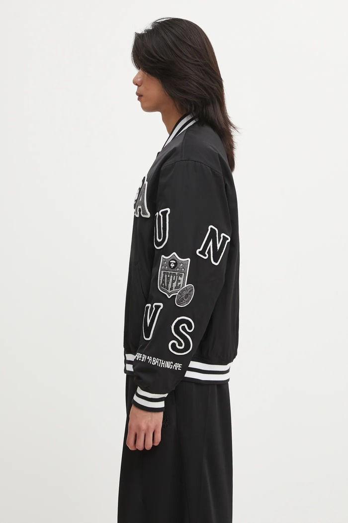Куртка-бомбер AAPE Main AAPJKM7742XXP чорний AW25