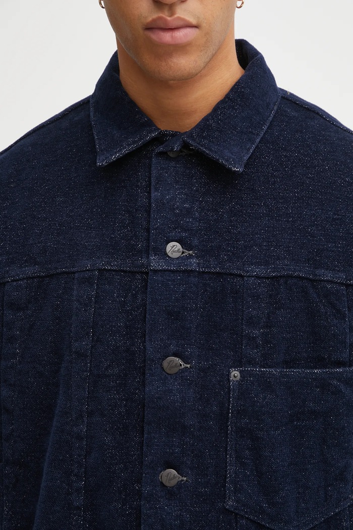 Needles shirt jacket Darts Jean Jacket navy RW223