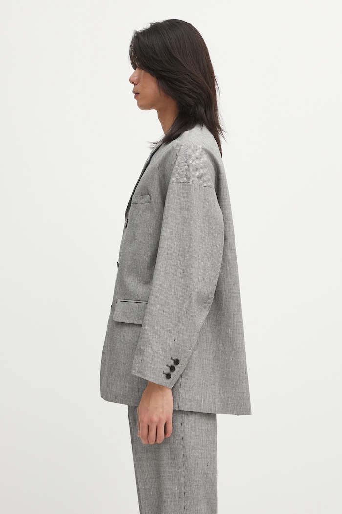 Visvim gyapjúkeverék felső HAMMONS JKT SANTOME 125205013010 fekete AW25