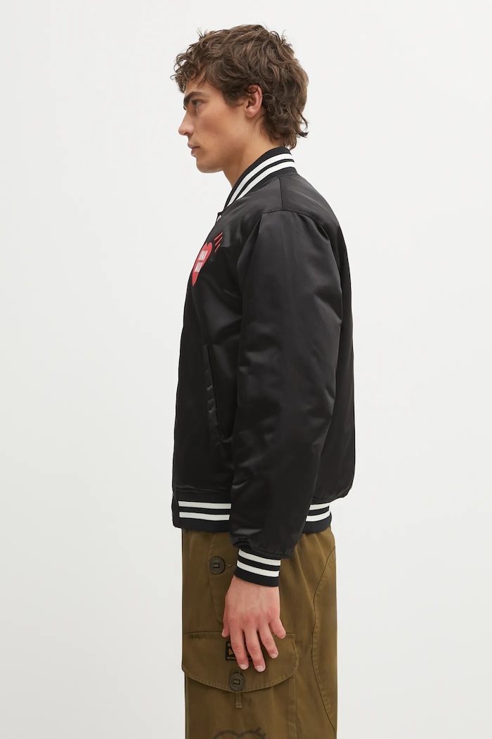 Human Made kurtka bomber NYLON STADIUM HM30JK038 czarny AW25