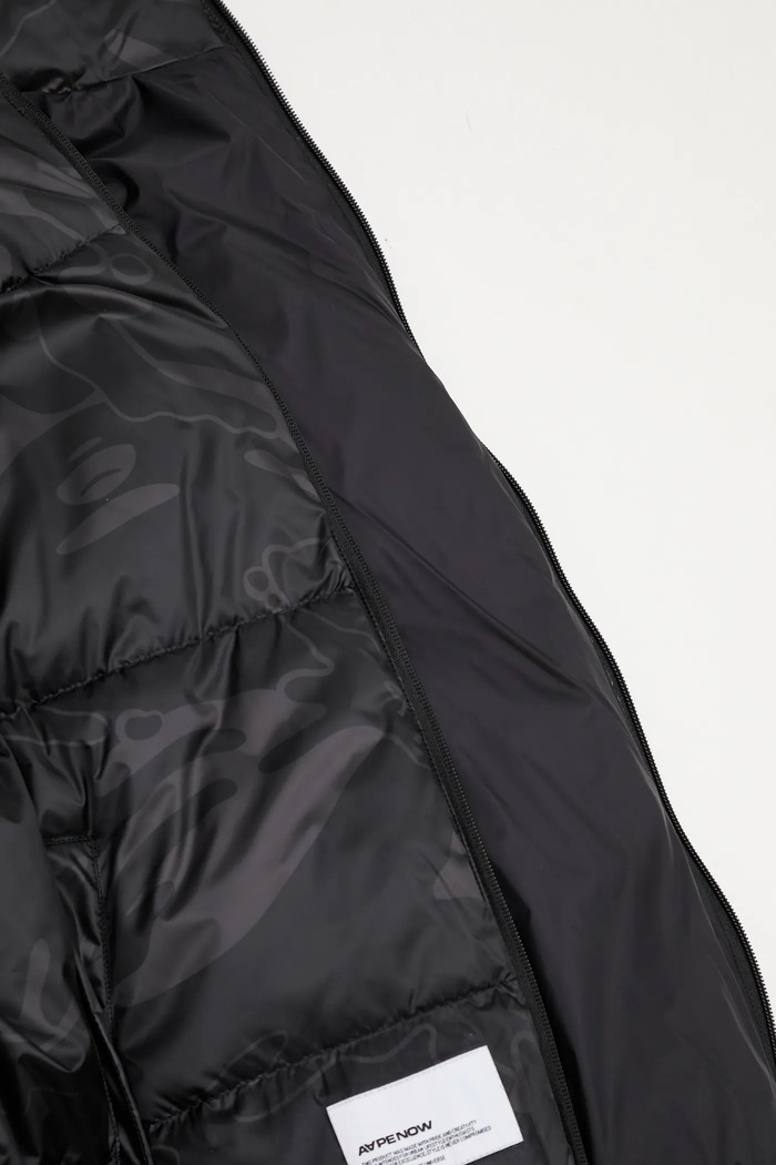 AAPE kurtka puchowa AAPDNM7726XXP czarny