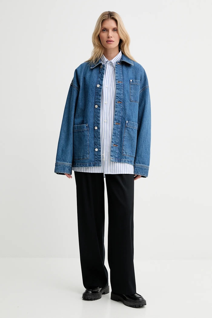 Ruházat A.P.C. Pamut farmerdzseki A.P.C. x MARC JACOBS COHKK.M32011 kék