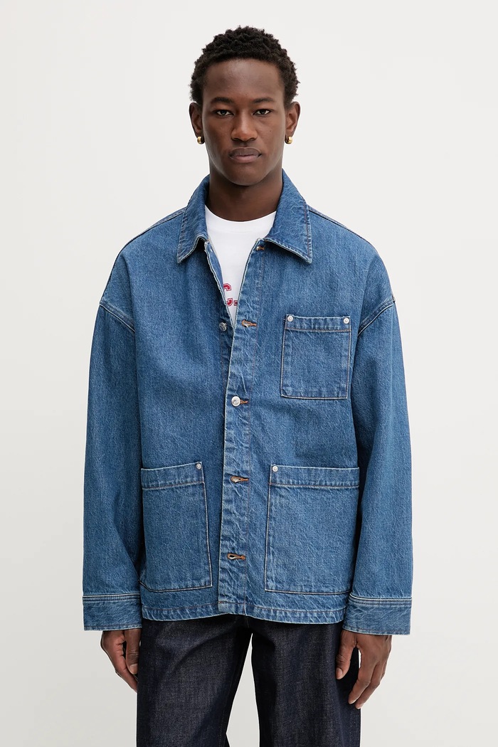 Pamut farmerdzseki A.P.C. x MARC JACOBS A.P.C. COHKK.M32011 kék