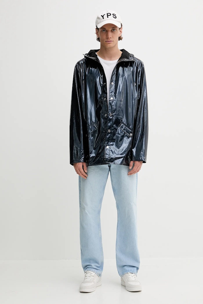 Rains giacca 12010 Jacket blu navy 12010.130