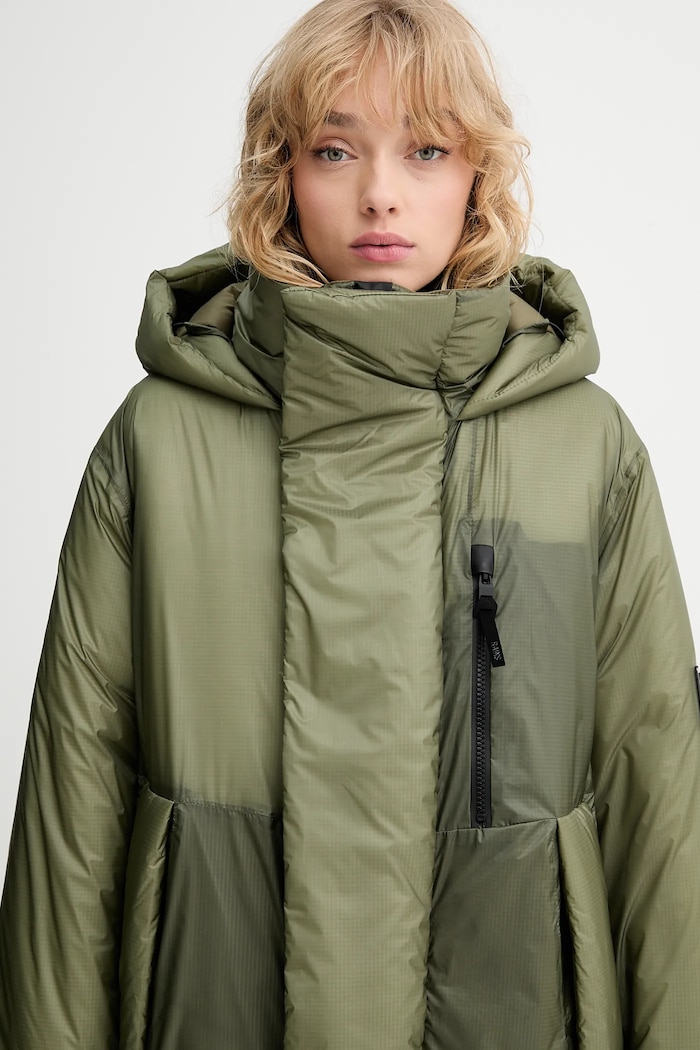 Jakna Rains 17240 Torna Insulated Long Jacket 17240 zelena