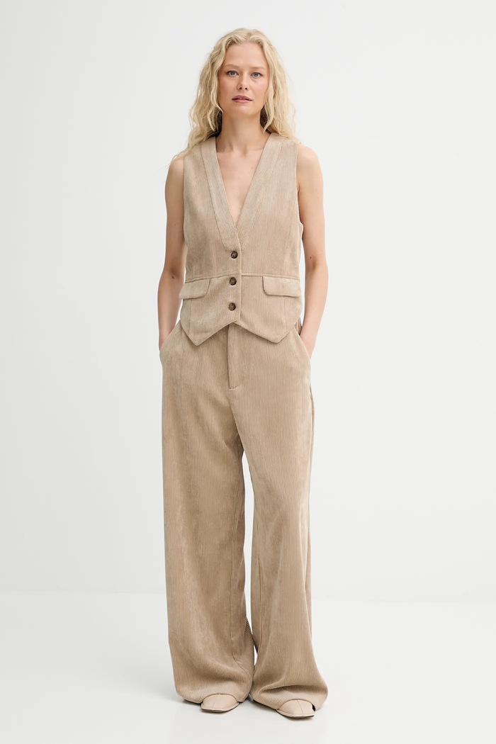 Manšestrová vesta MUNTHE LILLIAN 253152025310 hnědá AW25