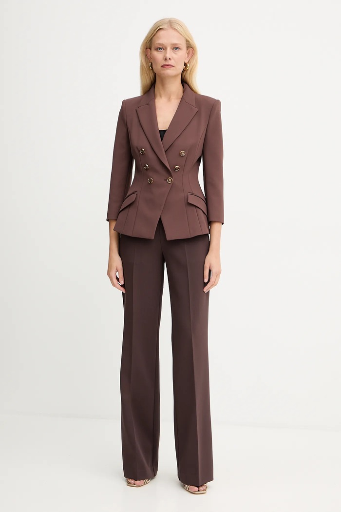 Elisabetta Franchi sacou GI17456E2 maro AW25