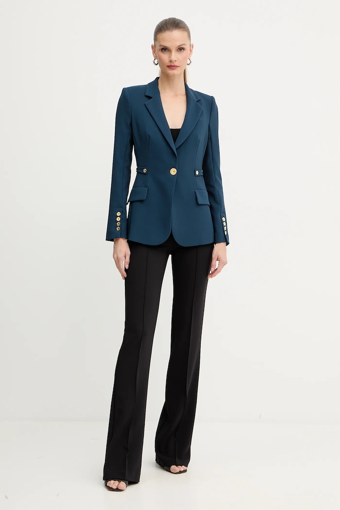 Elisabetta Franchi sacou GI17556E2 bleumarin AW25