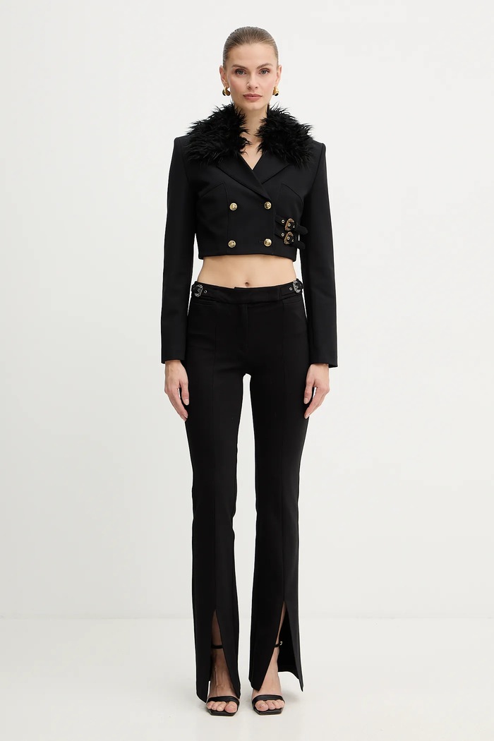 Versace Jeans Couture zakó 79HAQ700.N0356 fekete AW25