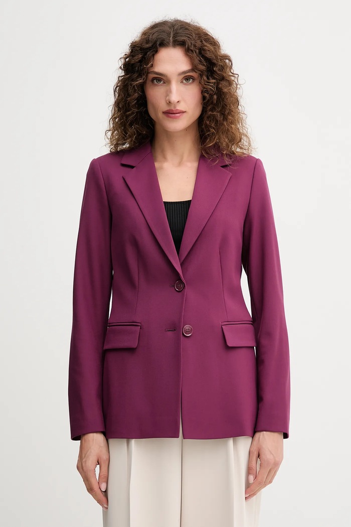 Сако United Colors of Benetton с подплата виолетов 2L4HDW02W