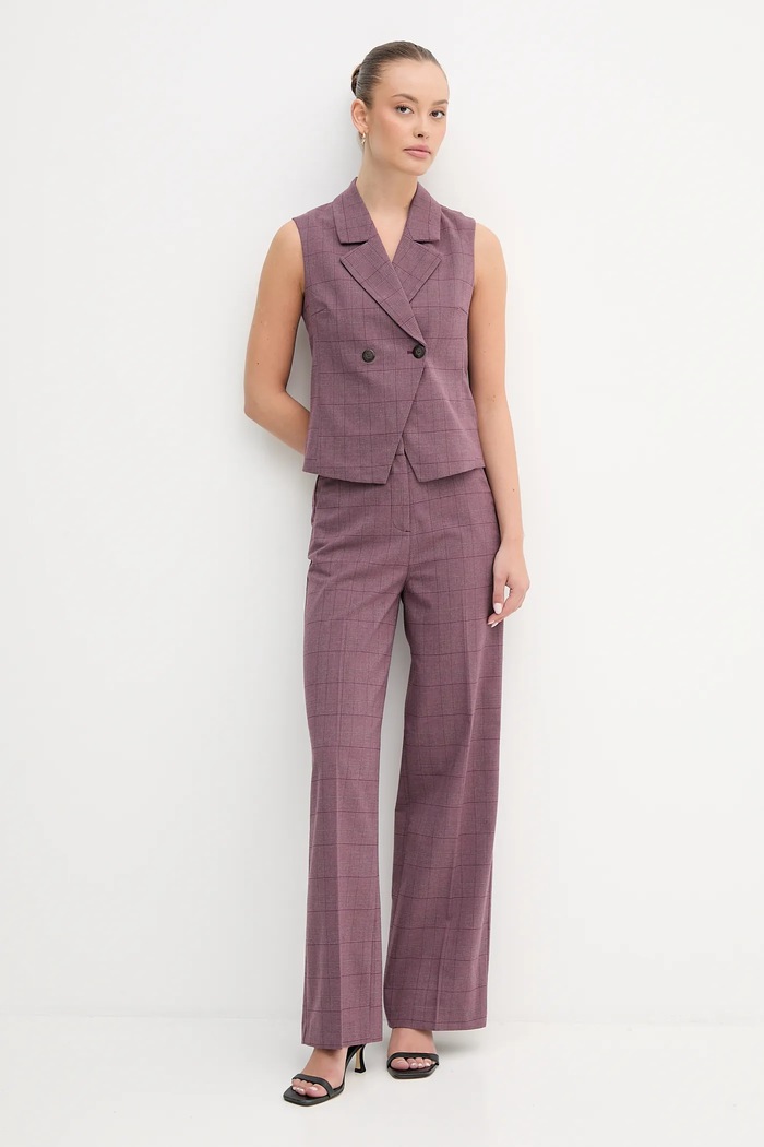 United Colors of Benetton vestă 2X8MDJ00O violet AW25