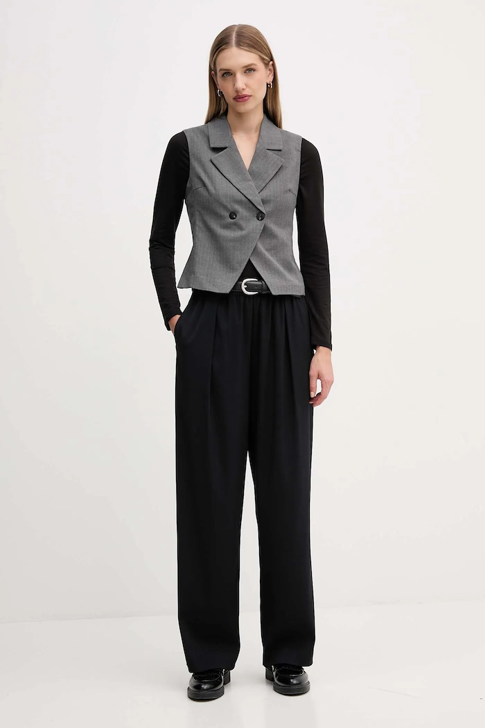 Елек United Colors of Benetton 2X8MDJ00O сив AW25