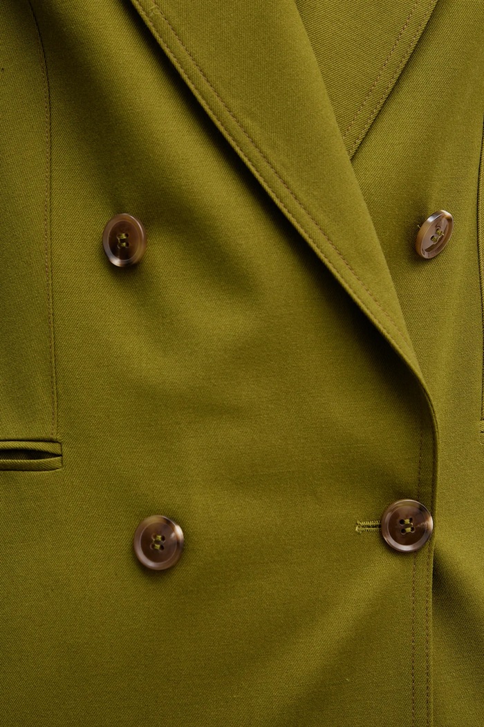 Blazer s příměsí vlny United Colors of Benetton 2YVXDW03A zelená