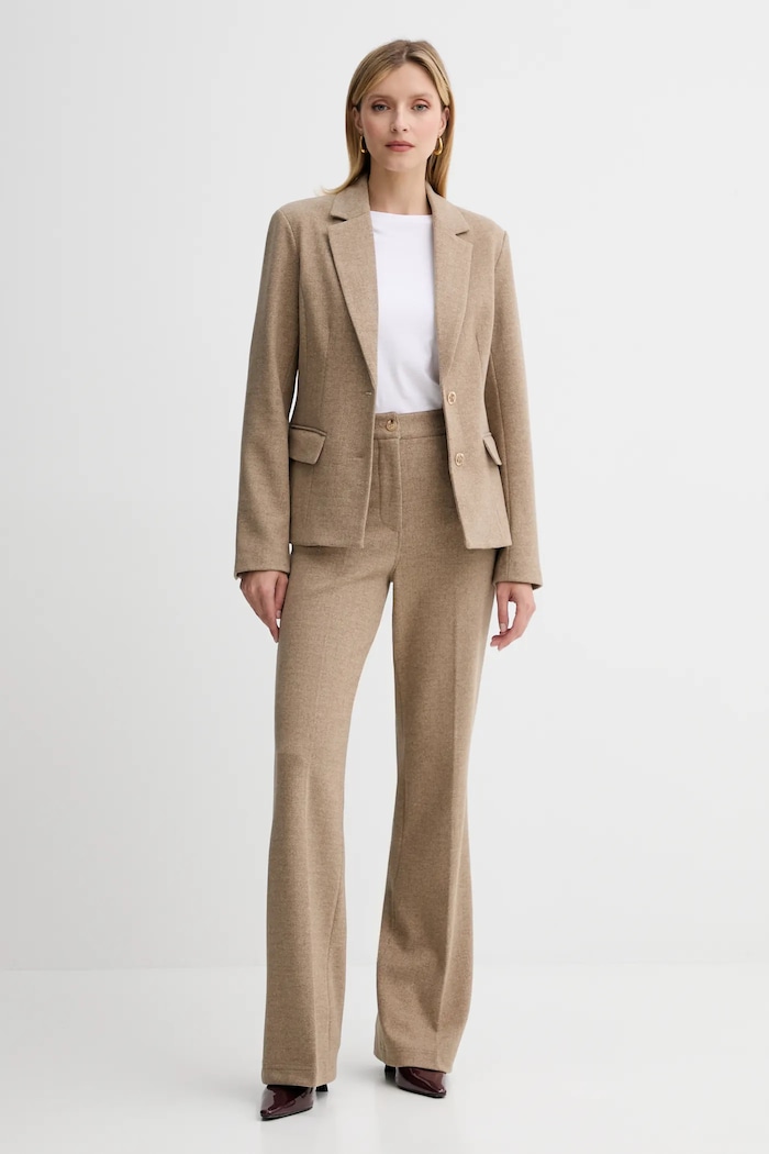 Blazer s příměsí vlny Fracomina FR25WJ2008W80501 béžová AW25