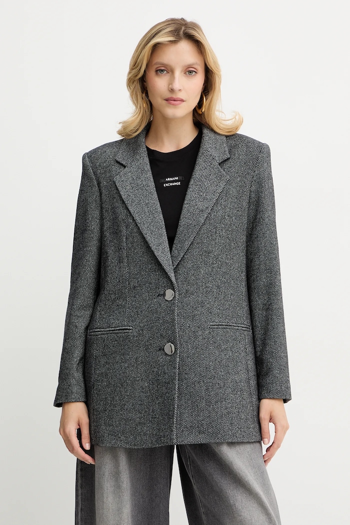 Armani Exchange Jachetă cu lână gri XW000693.AF16146