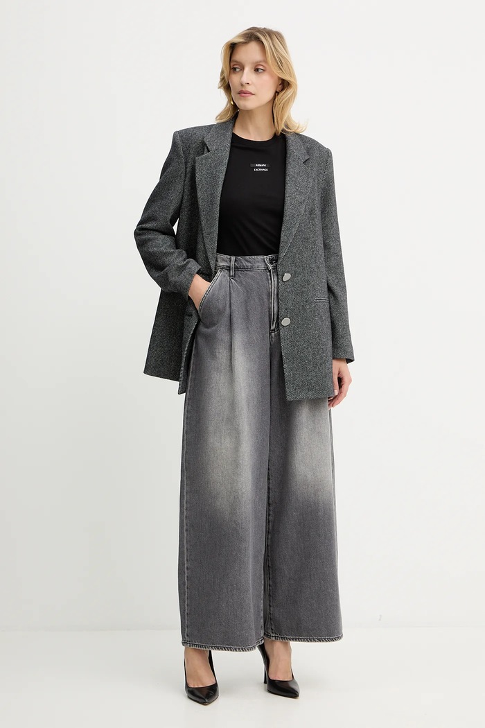 Armani Exchange Jachetă cu lână XW000693.AF16146 gri AW25