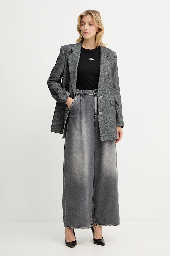 Armani Exchange Jachetă cu lână XW000693.AF16146 gri AW25